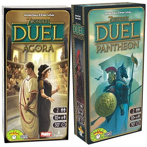 Настольная игра Ігромаг Набор дополнений к игре 7 Чудес: Дуэль: Агора + Пантеон (WJ2020R1+1) - фото 1