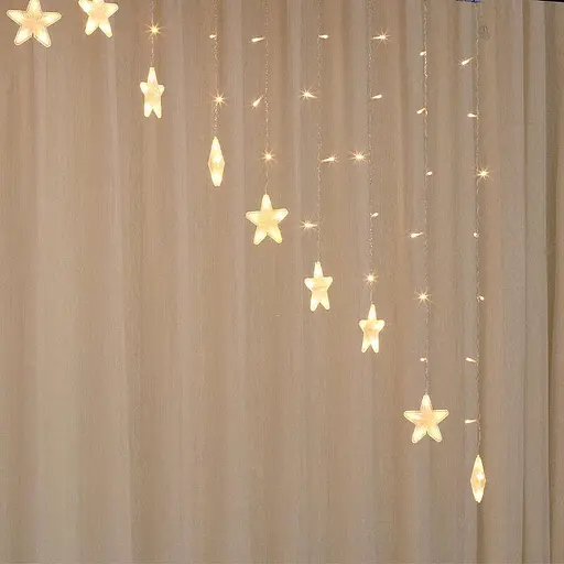 Гирлянда штора Sun Lamp Звездочки 136 led 3 м - фото 5