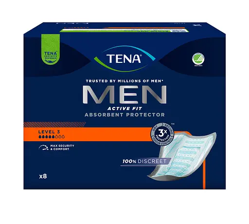 Урологічні прокладки для чоловіків Tena Men Active Fit Level 3, 8 шт. (750856) - фото 2