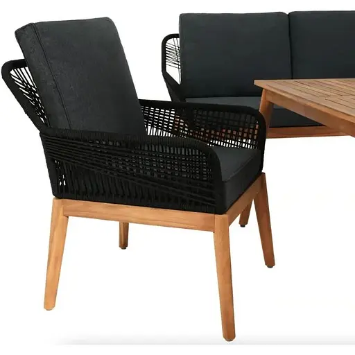 Комплект садовой мебели Di Volio Albenga черный - фото 6