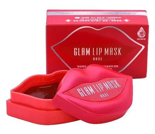 Гидрогелевые патчи для губ с розой Hydrogel Glam Lip Mask Rose Beauugreen 20 шт - фото 1