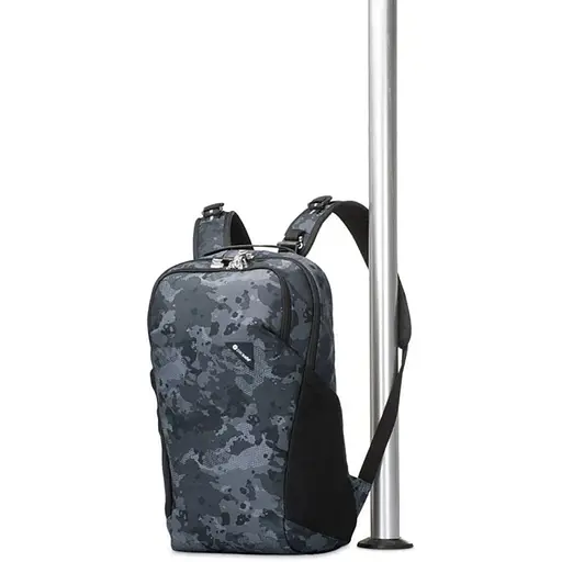 Рюкзак антивор Pacsafe Vibe 20 л backpack черный-камуфляжный (60291802) - фото 4