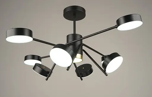 Люстра светодиодная акриловая Sirius B N4182/8 112W BK