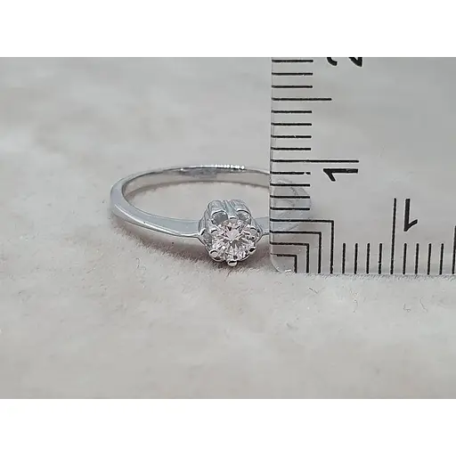 Золотое кольцо с бриллиантом. 11379/1 17 - фото 5