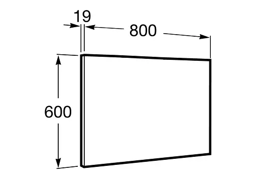 Дзеркало для ванної кімнати Roca Victoria Basic 80 см A812328406 - фото 3
