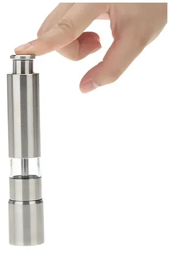 Перцемолка мельница для соли, перца или специй емкость с функцией помола Pepper Mill, A-plus Серебристый 84625 - фото 8