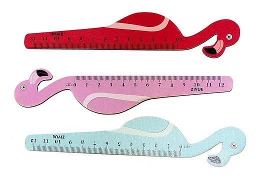 Линейка деревянная фигурная Фламинго, 12 см - фото 2