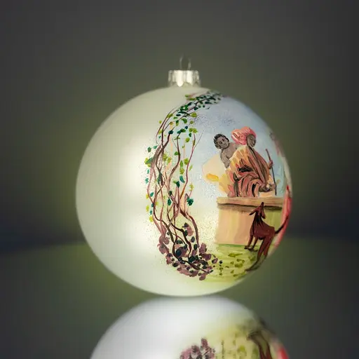 Ялинкова прикраса Різдвяні історії Ворожка за мотивами Шевченка Т.Г. куля скло (4820001154931) - фото 3
