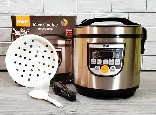 Мультиварка рисоварка електрична RAF R.178 5 л 11 программ 900 Вт - фото 4