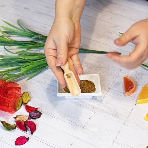 Ложка совок дерев'яний для цукру, спецій та сипучих продуктів 8 см, Woodly Бежевий 86101 - фото 6