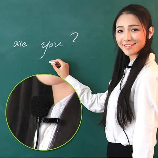 Мікрофон Lavalier Lapel, сумісний з портативним голосовим підсилювачем, бездротовим передавачем, однонаправленим конденсаторним - фото 3