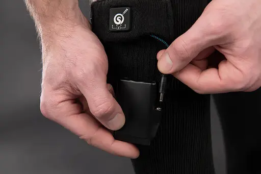 Шкарпетки 2E Tactical з підігрівом Race Plus Black високі S - фото 3