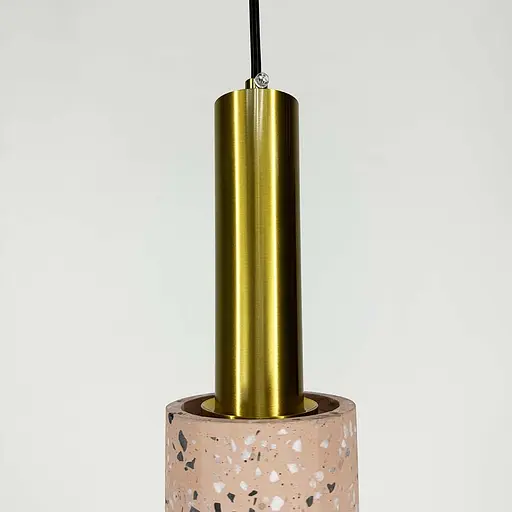 Підвіс MELODY із рожевим бетонним плафоном в стилі Ар-деко Line.F MJ 164/1 PK - фото 2