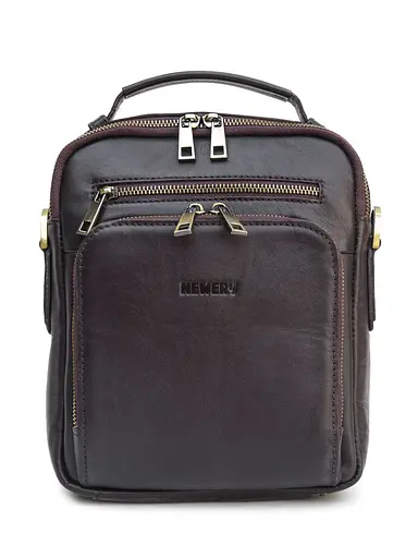 Чоловіча шкіряна сумка через плече Newery sum0026696 - фото 2