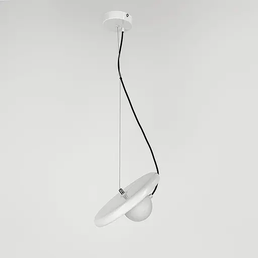 Підвіс із білим корпусом та білим плафоном на магніті | Арт. A 166D-250 WT | Line F - фото 2