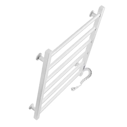 Электрический полотенцесушитель Laris Зебра Альфа ЧФ6 500x600 Э правый R3 77700070, Белый, Правое, Электронный - фото 4