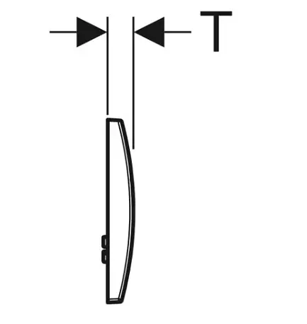 Клавіша змиву Geberit Delta20 біла 115.127.11.1 - фото 2