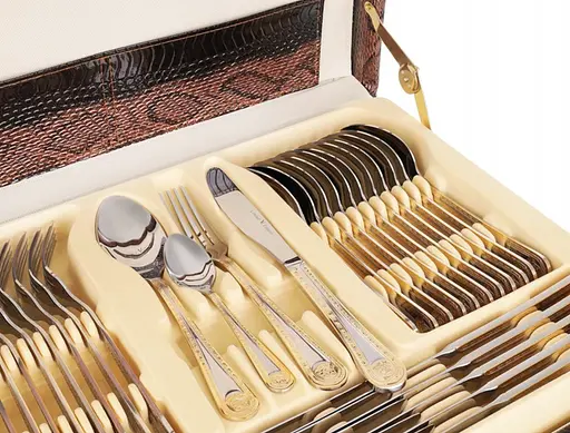 Набор столовых приборов Versace Limited Edition LV-1002 на 12 персон в подарочном кейсе 72 предмета  - фото 5