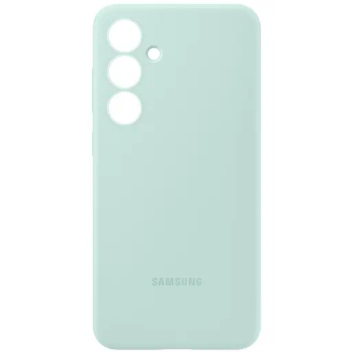 Оригинальный силиконовый чехол Samsung Silicone Case для Samsung Galaxy S24 FE Mint (EF-PS721CMEGWW) - фото 5