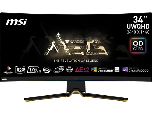 Монітор MSI MEG 342C QD-OLED (34"/UWQHD 3440х1440/175Hz/HDR) - фото 1
