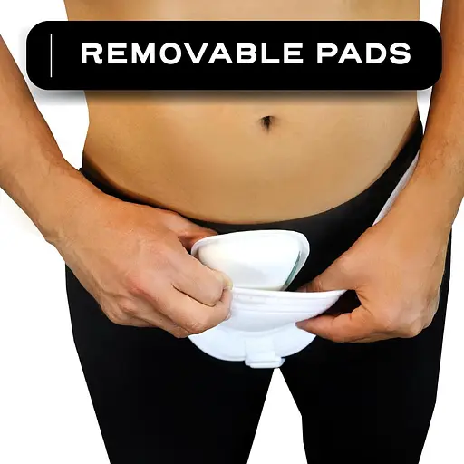 AbdomenCare Бандаж пахової грижі для чоловіків і жінок для гриж з лівої або правої сторони I 2 прямі компресійні прокладки - фото 5