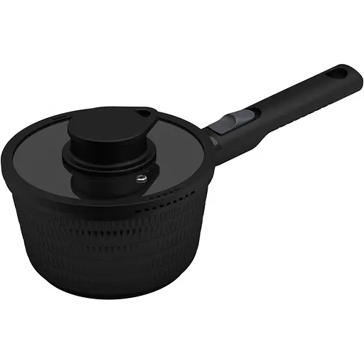 Ківш Ringel Grey Line  зі з'ємною ручкою з кришкою 16 см (RG-4155-16)