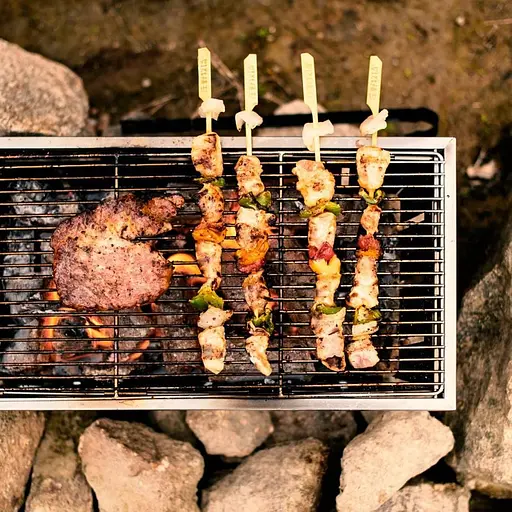 Гриль портативный Naturehike Picnic BBQ Grill NH20CJ006 р-р L сталь - фото 14