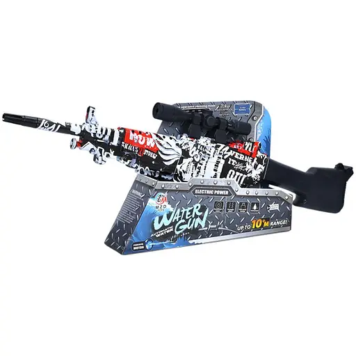 Водяной автомат, 75,5 см, аккумулятор, USB-зарядка, прицел, 75,5x27x8 см (В ассортименте)