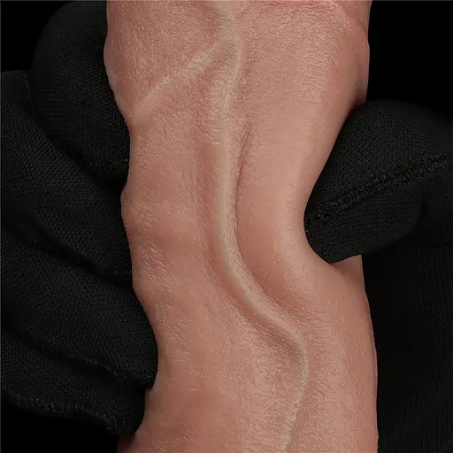 Фалоімітатор Dual Layered Silicone Nature Cock 9'' 23.5 см коричневий - фото 12