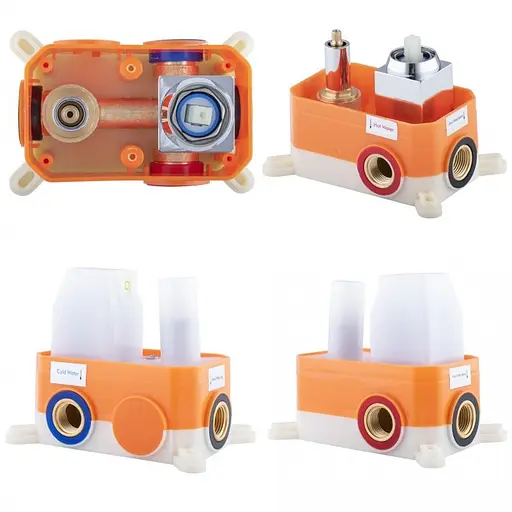 Душова система прихованого монтажу Yoka Dual хром + BOX BP.DUAL, Хром - фото 10