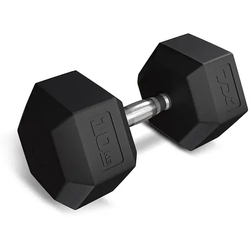 Гантеля шестигранная Trex Sport прорезиненная TX-100RD 10кг