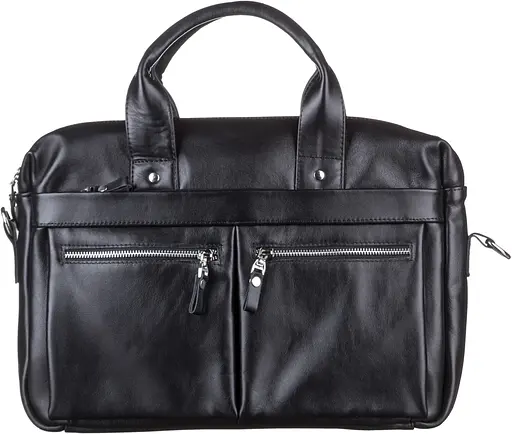 Чоловіча шкіряна сумка SHVIGEL 38х26х7-10 см sum0012571 - фото 2