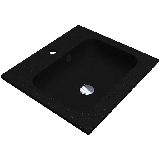 Умивальник Miraggio Della 500 mirastone black 0000839, Чорний матовий - фото 1