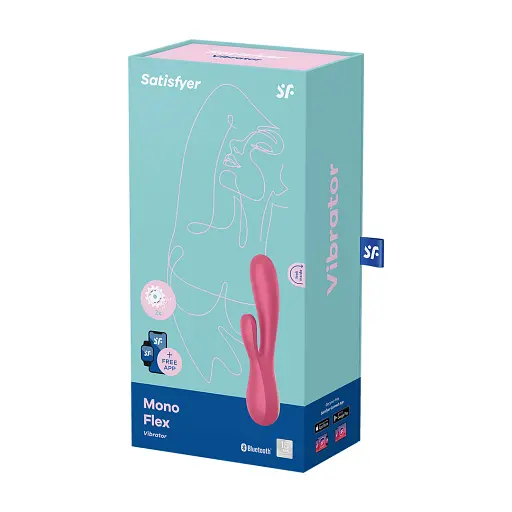 Вібратор-кролик Satisfyer Mono Flex 20 см червоний - фото 6