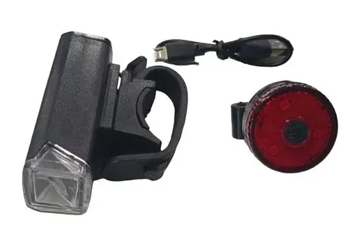 Вело набір фара передня + задня Hua Yu HY028 велосипедний ліхтар та габарит мигалка стоп - фото 5