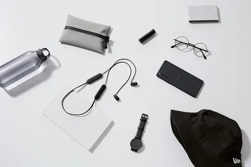 Навушники бездротові Sony WI-C100 стереоблютуз гарнітура (WIC100B.CE7) чорна - фото 3