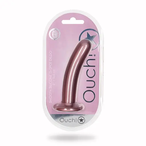 Фаллоимитатор Ouch! Smooth G-Spot Dildo 6apos;apos; 14.5 см (розовый) - фото 18