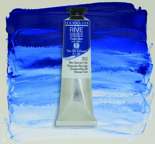 Масляная краска Rive gauche 40 мл Ультрамарин голубой светлый (Ultramarine Blue Light) - фото 2