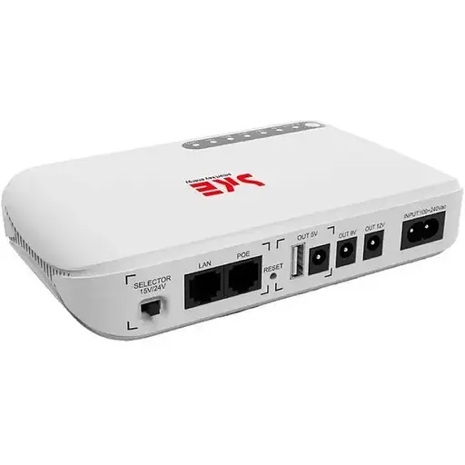 ИБП UPS SKE POE-632E DC 17W 8800mah для роутера, терминала, камеры 5/9/12v USB LAN POE White