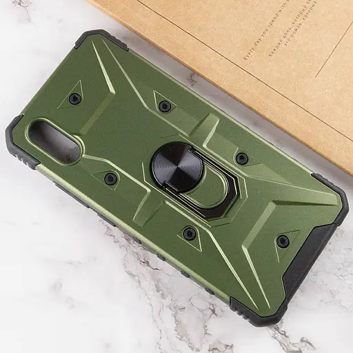 Ударостійкий чохол Epik Pathfinder Ring для Xiaomi Redmi 9A Зелений / Army Green - фото 4