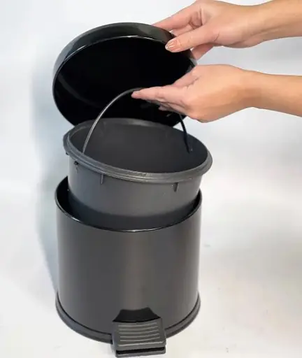 Ведро для мусора с педалью Mertinox 3 л Черный 4501.1825S.120.03  - фото 4
