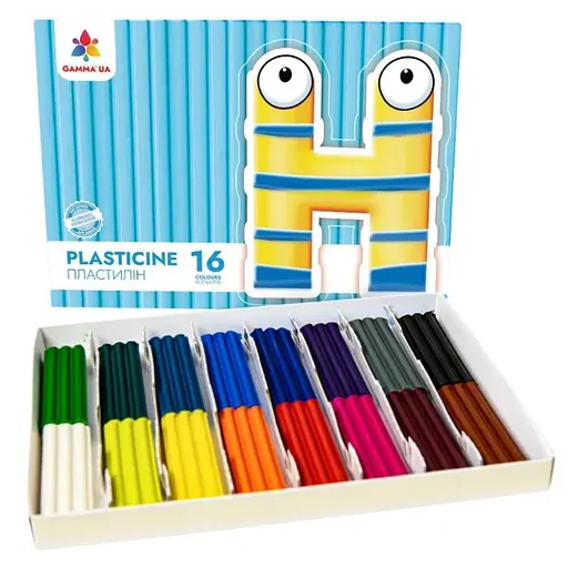 Дитячий набір пластиліну GAMMA`UA 200317, 16 кольорів - фото 1