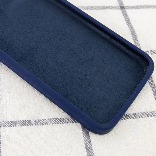 Чехол Silicone Case Square Full Camera Protective AA No Logo для Apple iPhone XS Max 6.5 Синий/Deep navy - фото 3