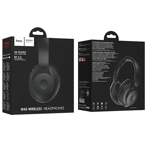 Бездротові навушники HOCO W45 Enjoy BT headset Black - фото 4