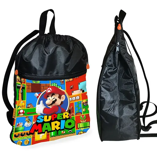 Шкільний рюкзак дитячий Супер Маріо + Сумка для взуття спортивної форми рюкзак-мішок для хлопчика (01768) - фото 2