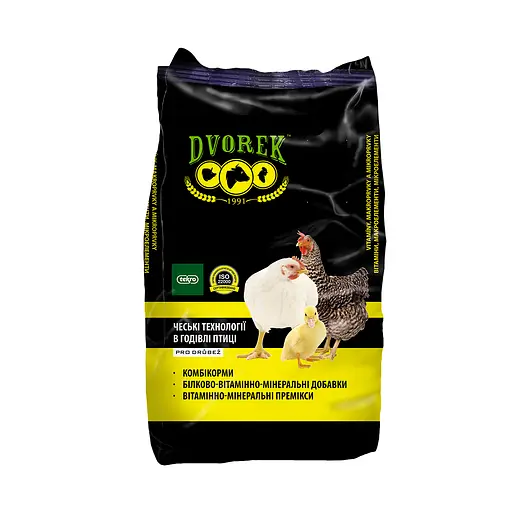 Комбікорм для індиків Dvorek Стартер віком 6-10 тиж. 25 кг