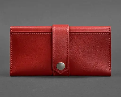 Шкіряне жіноче портмоне 3.0 червоне краст - фото 1