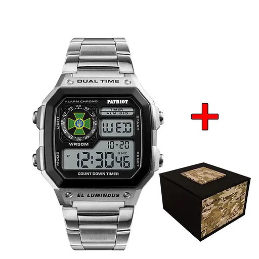 Годинник наручний 011BKDPS ДПС Срібло + Коробка Patriot acs0031022 - фото 1
