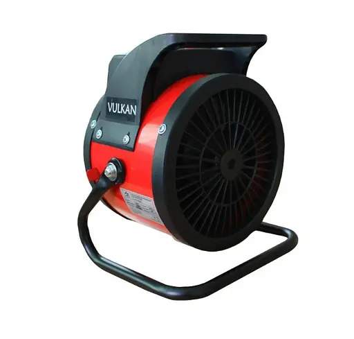 Електрична теплова гармата Vulkan 2,0 кВт, площа обігріву 20 кв.м., червоний/чорний (SL-PTC2000S) - фото 2