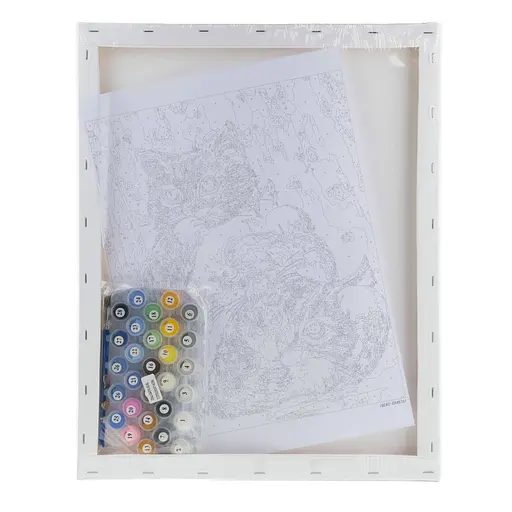 Набор для росписи по номерам "Три хвостика" 40*50 см, IDEA2-GX45761, ТМ "99IDEAS" - фото 6